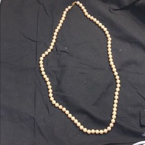 Monet 30 inch long faux pearl necklace